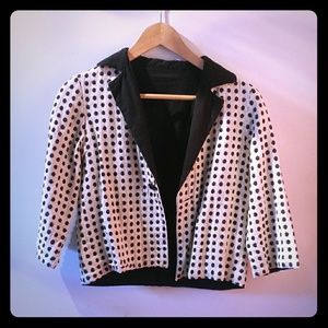 Ace & Jig black and ivory polka dot blazer